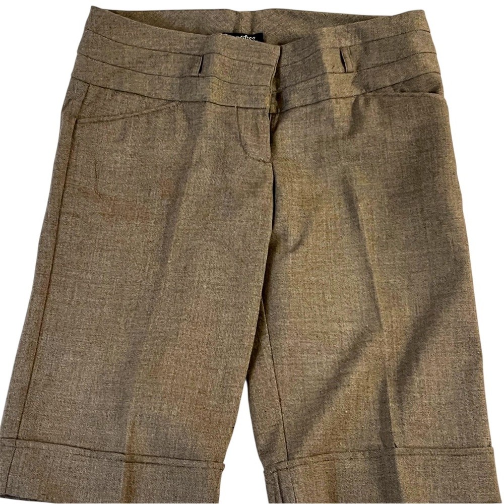 Stooshy Women's Tan Business Casual Bermuda Shorts